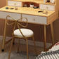 Scandinavian Wooden Dressing Table Mirror Make-up Vanity with Drawers Clearhalo 'Bedroom Furniture' 'furn' 'furn_makeup_vanities' 'Furniture' 'Makeup Vanities' 'makeup_vanities' 6396454