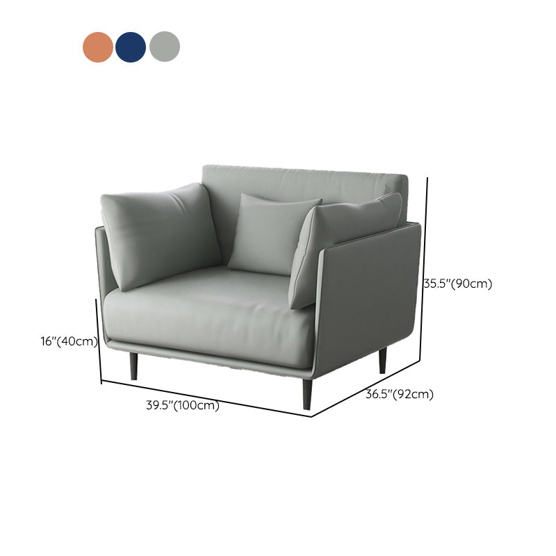 Mid-century Solid Color Armchair Basic Four Leg Accent Armchair Clearhalo 'Accent Chairs' 'accent_chairs' 'Chairs & Seating' 'furn' 'furn_accent_chairs' 'Furniture' 'Living Room Furniture' 6396475