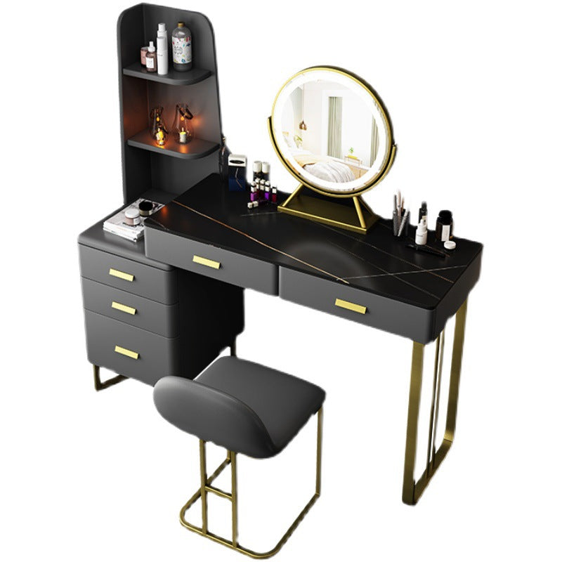 51.2 "H Distano per il trucco di vanità in ardesia con ripiani e 5-cassetti