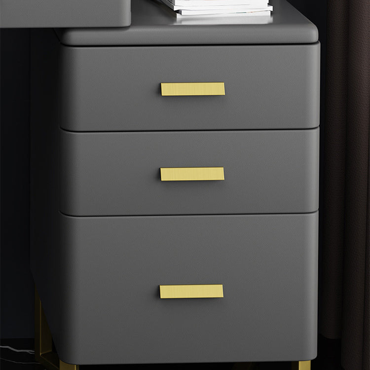 51.2 "H Distano per il trucco di vanità in ardesia con ripiani e 5-cassetti