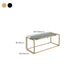 Solid Wood Rectangular Coffee Table Contemporary 1 Single Iron Frame Cocktail Table Clearhalo 'Coffee & Accent Tables' 'Coffee Tables' 'coffee_tables' 'furn' 'furn_coffee_tables' 'Furniture' 'Living Room Furniture' 6396572