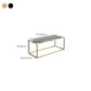 Solid Wood Rectangular Coffee Table Contemporary 1 Single Iron Frame Cocktail Table Clearhalo 'Coffee & Accent Tables' 'Coffee Tables' 'coffee_tables' 'furn' 'furn_coffee_tables' 'Furniture' 'Living Room Furniture' 6396574