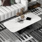 Slate Top Coffee or End Table Abstract Coffee Table, 17.71" High White Clearhalo 'Coffee & Accent Tables' 'Coffee Tables' 'coffee_tables' 'furn' 'furn_coffee_tables' 'Furniture' 'Living Room Furniture' 6396578