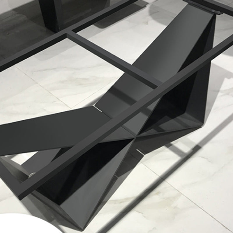 Slate Top Coffee or End Table Abstract Coffee Table, 17.71" High Clearhalo 'Coffee & Accent Tables' 'Coffee Tables' 'coffee_tables' 'furn' 'furn_coffee_tables' 'Furniture' 'Living Room Furniture' 6396581