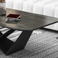 Slate Top Coffee or End Table Abstract Coffee Table, 17.71" High Clearhalo 'Coffee & Accent Tables' 'Coffee Tables' 'coffee_tables' 'furn' 'furn_coffee_tables' 'Furniture' 'Living Room Furniture' 6396582
