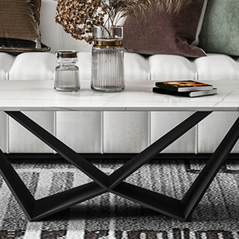 Slate Top Coffee or End Table Abstract Coffee Table, 17.71" High Clearhalo 'Coffee & Accent Tables' 'Coffee Tables' 'coffee_tables' 'furn' 'furn_coffee_tables' 'Furniture' 'Living Room Furniture' 6396583