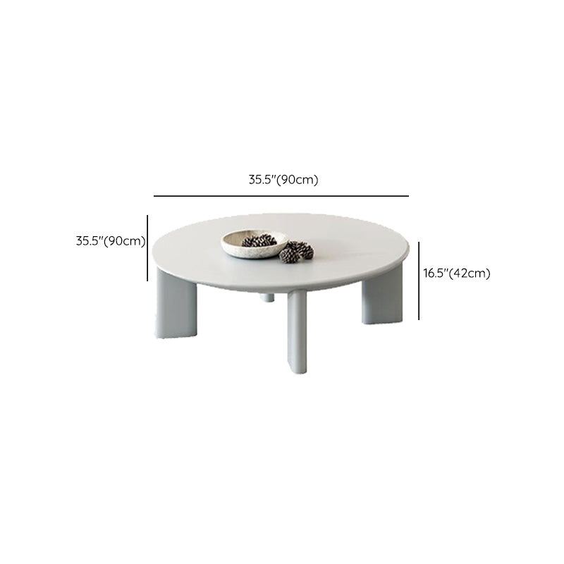 Scandinavian Solid Wood Cocktail Table Round 4 Legs Coffee Table Set Clearhalo 'Coffee & Accent Tables' 'Coffee Tables' 'coffee_tables' 'furn' 'furn_coffee_tables' 'Furniture' 'Living Room Furniture' 6396630