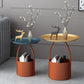 Round Tray Top Coffee Table Iron Pedestal Cocktail Table with Storage Clearhalo 'Coffee & Accent Tables' 'Coffee Tables' 'coffee_tables' 'furn' 'furn_coffee_tables' 'Furniture' 'Living Room Furniture' 6396635
