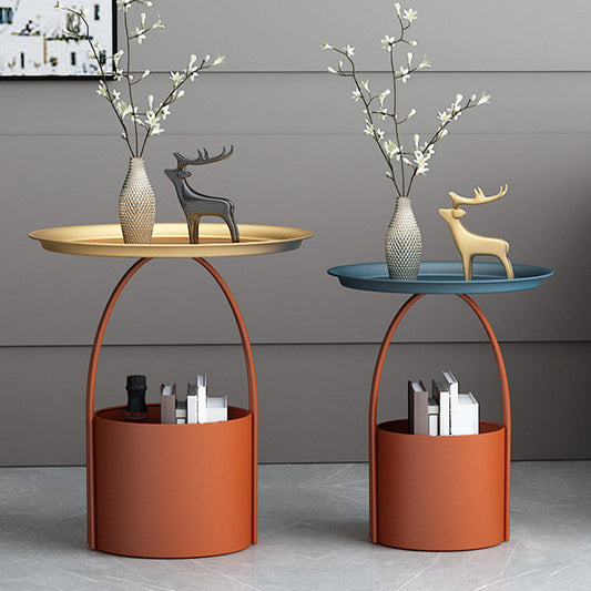 Tavolino top top rotondo tavolo da cocktail di ferro con spazio