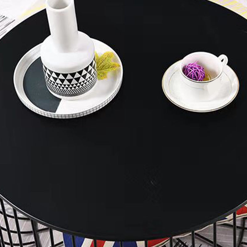 Iron Round Coffee or End Table Mid-Century Modern Frame Coffee Table Clearhalo 'Coffee & Accent Tables' 'Coffee Tables' 'coffee_tables' 'furn' 'furn_coffee_tables' 'Furniture' 'Living Room Furniture' 6396665