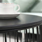 Iron Round Coffee or End Table Mid-Century Modern Frame Coffee Table Clearhalo 'Coffee & Accent Tables' 'Coffee Tables' 'coffee_tables' 'furn' 'furn_coffee_tables' 'Furniture' 'Living Room Furniture' 6396666