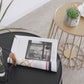 Iron Round Coffee Table Mid-Century Modern Frame Coffee Cocktail Table Clearhalo 'Coffee & Accent Tables' 'Coffee Tables' 'coffee_tables' 'furn' 'furn_coffee_tables' 'Furniture' 'Living Room Furniture' 6396724
