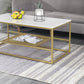 Glam Rectangular Coffee Table Frame 1 Coffee Table for Living Room Clearhalo 'Coffee & Accent Tables' 'Coffee Tables' 'coffee_tables' 'furn' 'furn_coffee_tables' 'Furniture' 'Living Room Furniture' 6396743