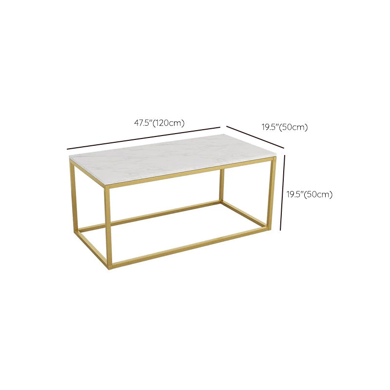 Glam Rectangular Coffee Table Frame 1 Coffee Table for Living Room Clearhalo 'Coffee & Accent Tables' 'Coffee Tables' 'coffee_tables' 'furn' 'furn_coffee_tables' 'Furniture' 'Living Room Furniture' 6396753