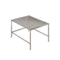 Modern 2 Nesting Glass Coffee Table Set Steel 4 Legs 1 - Drawer Cocktail Table 31.5"L x 24"W x 18"H Clear Clearhalo 'Coffee & Accent Tables' 'Coffee Tables' 'coffee_tables' 'furn' 'furn_coffee_tables' 'Furniture' 'Living Room Furniture' 6396830