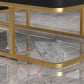 Glam Rectangle Cocktail Table with Marble Top and 1 Drawer and 1 Shelf Clearhalo 'Coffee & Accent Tables' 'Coffee Tables' 'coffee_tables' 'furn' 'furn_coffee_tables' 'Furniture' 'Living Room Furniture' 6396901