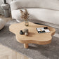 Scandinavian Free Form Cocktail Coffee 3 Legs Wood Coffee Table Clearhalo 'Coffee & Accent Tables' 'Coffee Tables' 'coffee_tables' 'furn' 'furn_coffee_tables' 'Furniture' 'Living Room Furniture' 6396916