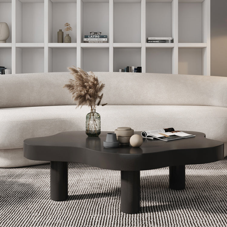 Scandinavian Free Form Cocktail Coffee 3 Legs Wood Coffee Table Clearhalo 'Coffee & Accent Tables' 'Coffee Tables' 'coffee_tables' 'furn' 'furn_coffee_tables' 'Furniture' 'Living Room Furniture' 6396917
