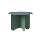 Mid-Century Modern Round Coffee Table with Iron Top and 4 Legs Clearhalo 'Coffee & Accent Tables' 'Coffee Tables' 'coffee_tables' 'furn' 'furn_coffee_tables' 'Furniture' 'Living Room Furniture' 6396924