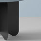 Mid-Century Modern Round Coffee Table with Iron Top and 4 Legs Clearhalo 'Coffee & Accent Tables' 'Coffee Tables' 'coffee_tables' 'furn' 'furn_coffee_tables' 'Furniture' 'Living Room Furniture' 6396927