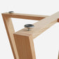 Table basse ronde en bois de style moderne, table de cocktail à pieds croisés