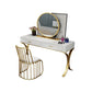 15.74" Wide Bedroom Dressing Table in White Make-up Vanity with 4 Drawers