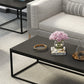 17.7" Tall Wooden Rectangle Top Coffee Table Iron Frame Base Cocktail Table Clearhalo 'Coffee & Accent Tables' 'Coffee Tables' 'coffee_tables' 'furn' 'furn_coffee_tables' 'Furniture' 'Living Room Furniture' 6397009