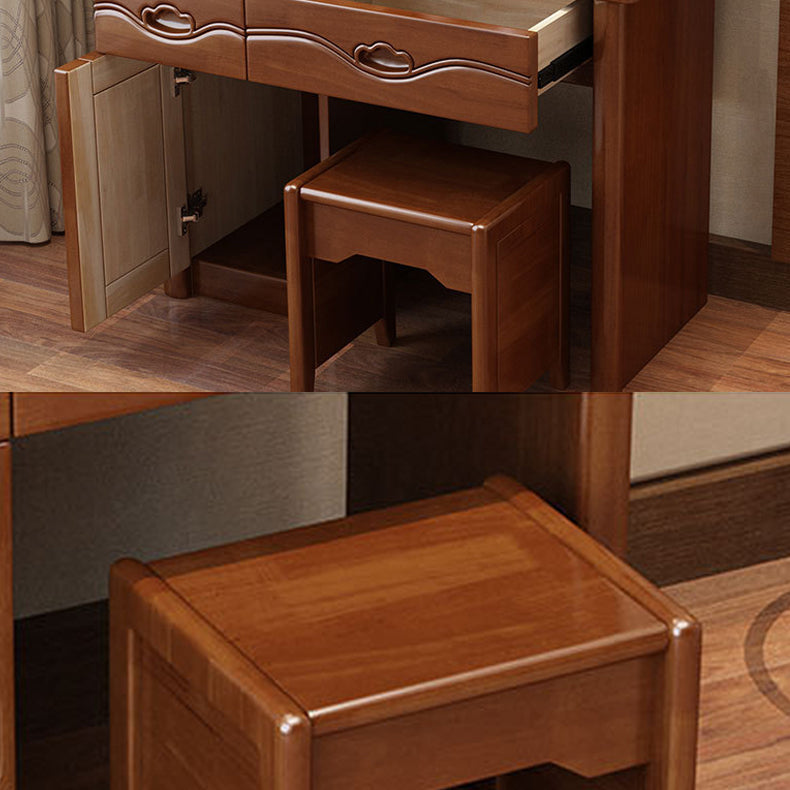 Tavolo da trucco tradizionale con 2 cassetti tavoli da vanità con specchio