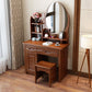 Tavolo da trucco tradizionale con 2 cassetti tavoli da vanità con specchio