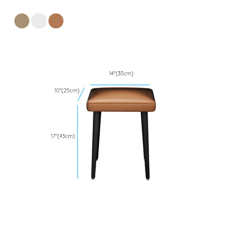 17.32" Wide Vanity Set Contemporary Stone Dressing Table with Drawer