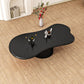 Scandinavian Free Form Coffee Table with Pedestal Base in Solid Wood Clearhalo 'Coffee & Accent Tables' 'Coffee Tables' 'coffee_tables' 'furn' 'furn_coffee_tables' 'Furniture' 'Living Room Furniture' 6397133