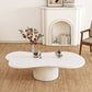 Scandinavian Free Form Coffee Table with Pedestal Base in Solid Wood Clearhalo 'Coffee & Accent Tables' 'Coffee Tables' 'coffee_tables' 'furn' 'furn_coffee_tables' 'Furniture' 'Living Room Furniture' 6397139