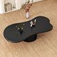 Scandinavian Free Form Coffee Table with Pedestal Base in Solid Wood Clearhalo 'Coffee & Accent Tables' 'Coffee Tables' 'coffee_tables' 'furn' 'furn_coffee_tables' 'Furniture' 'Living Room Furniture' 6397140