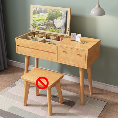 Tavolo da letto moderno da letto da letto in legno massiccio vanità trucco