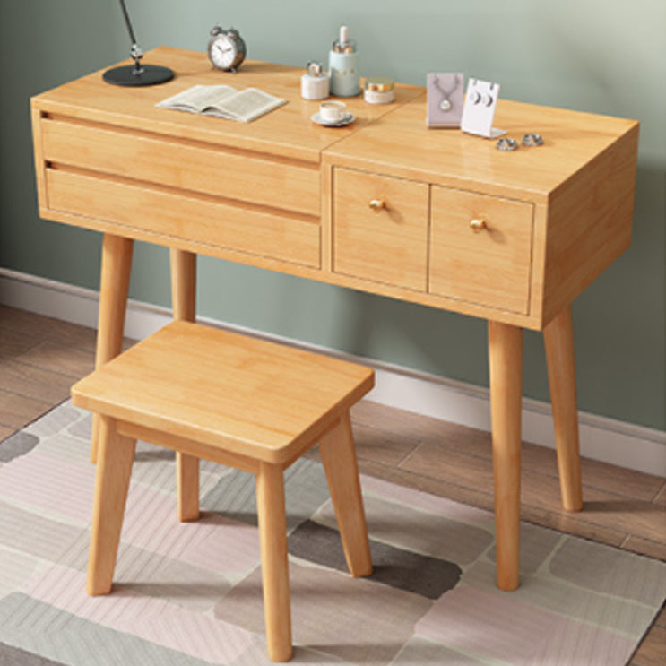 Tavolo da letto moderno da letto da letto in legno massiccio vanità trucco