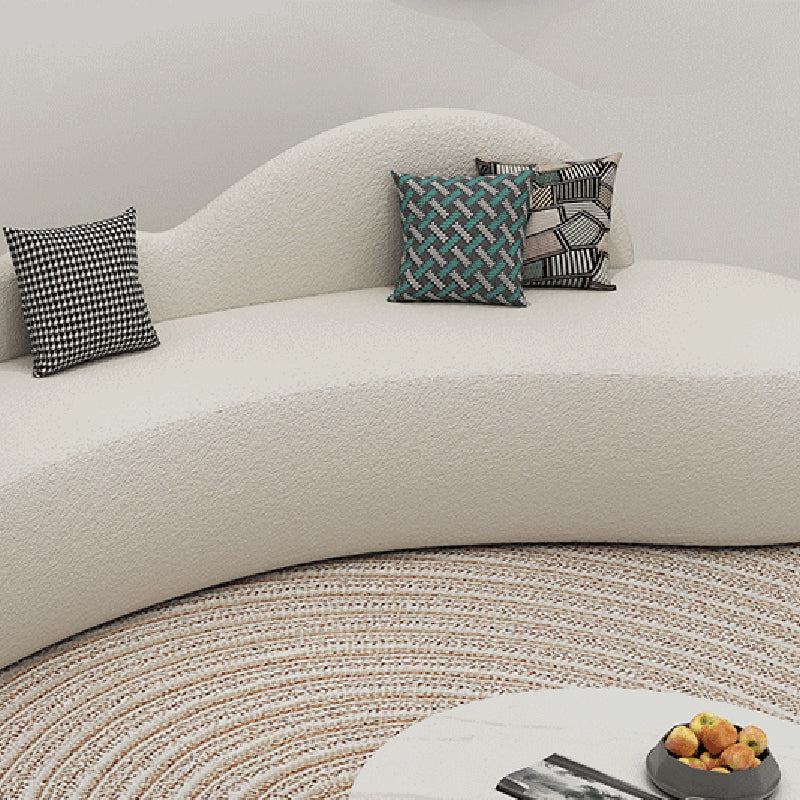 Sofá sin sofá de tela moderno con 2 almohadas para sala de estar