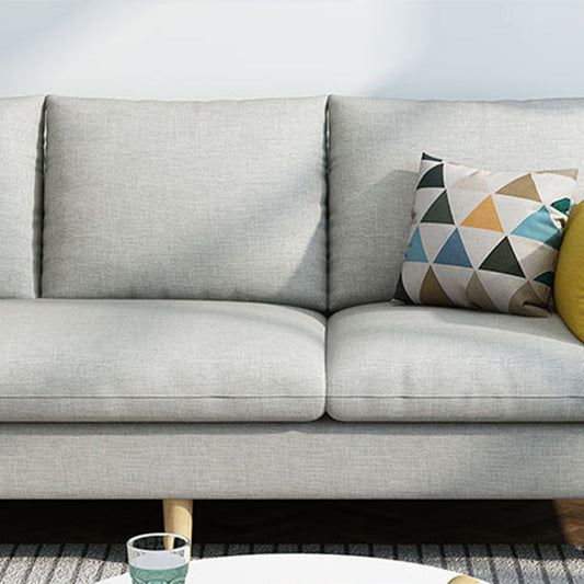 Zeitgenössische Stoff -Slipbezogene Quadratarmkissen Standard -Sitzgelegenheiten