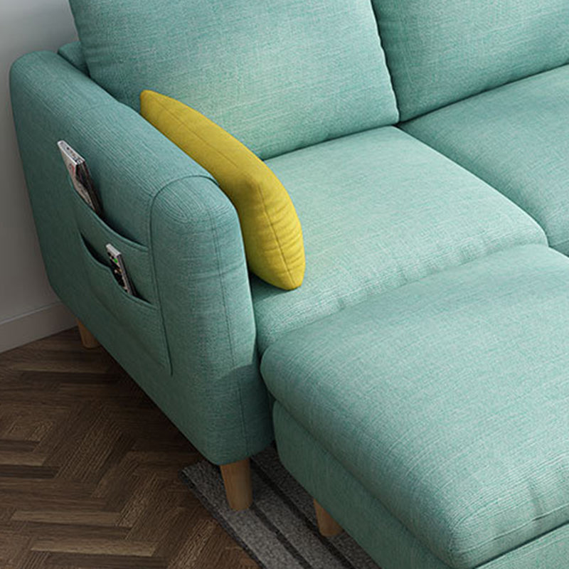 Almohadas de brazo cuadrado de tela contemporánea asientos estándar