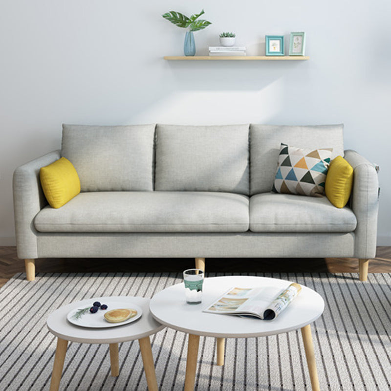 Almohadas de brazo cuadrado de tela contemporánea asientos estándar