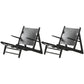 Solid Wood Frame Lounge Chair Arms Include Chair for Living Room Black Leather 2 Piece Set Clearhalo 'Accent Chairs' 'accent_chairs' 'Chairs & Seating' 'furn' 'furn_accent_chairs' 'Furniture' 'Living Room Furniture' 6397402