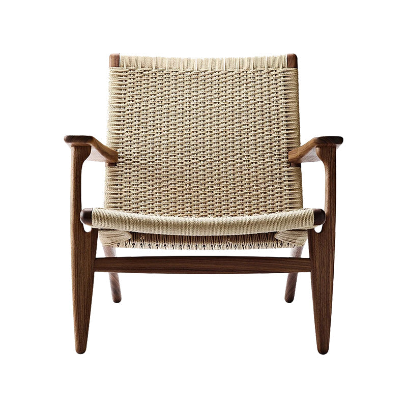 Solid Wood Frame Lounge Chair Arms Include Chair for Living Room Brown Wicker Rattan 1 Piece Clearhalo 'Accent Chairs' 'accent_chairs' 'Chairs & Seating' 'furn' 'furn_accent_chairs' 'Furniture' 'Living Room Furniture' 6397416