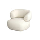 Sofa courbe du bras de smoking avec oreillers canapé en tissu blanc moderne