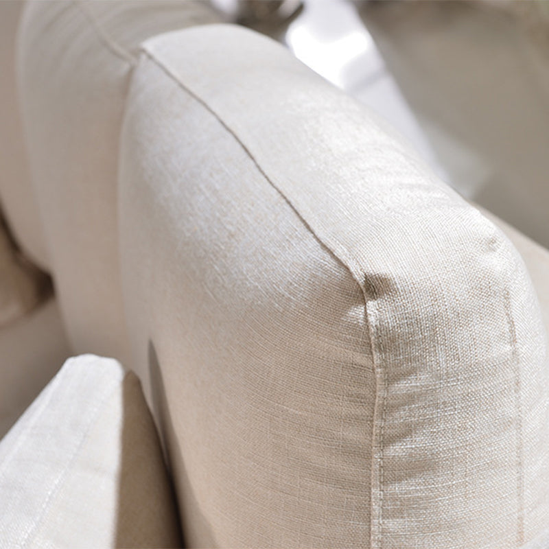 Contemporary Slipcovered Living Room Square Arm Pillows Seating Clearhalo 'furn' 'furn_sofas' 'Furniture' 'Living Room Furniture' 'Sofa' 'sofas' 6397447