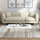Contemporary Living Room Fabric Square Arm Cushions Standard Seating