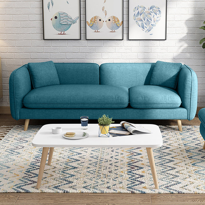 Zeitgenössischer Wohnzimmer Stoff quadratische Armkissen Standard -Sitzgelegenheiten