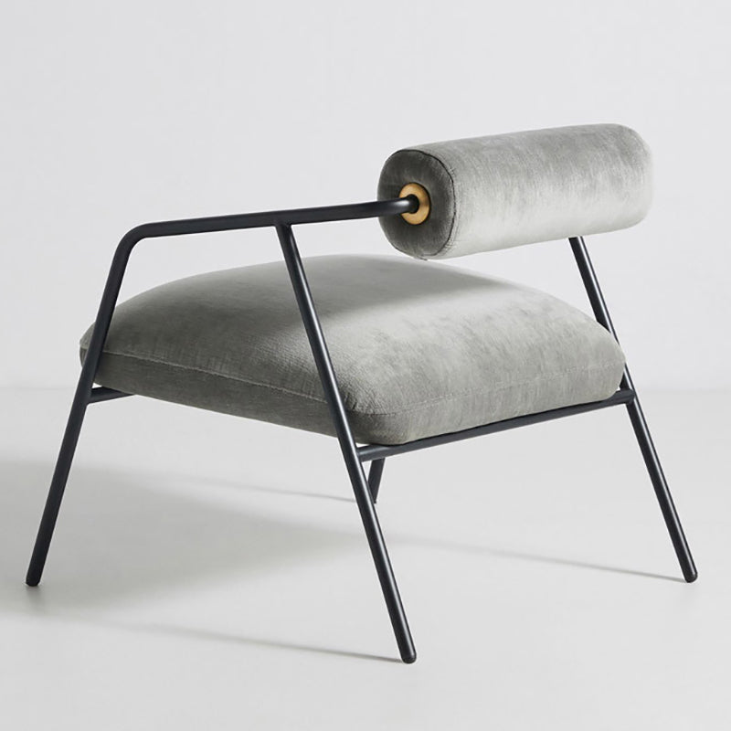 Solid Color Side Chair Sloped Arms Include Chair for Living Room Clearhalo 'Accent Chairs' 'accent_chairs' 'Chairs & Seating' 'furn' 'furn_accent_chairs' 'Furniture' 'Living Room Furniture' 6397518