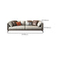 Modern Genuine Leather Living Room Pillow Top Arm Cushions Seating