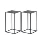 Mid-Century Modern Metal Square Top Side Table Iron Frame End Table