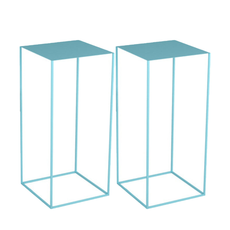 Mid-Century Modern Metal Square Top Side Table Iron Frame End Table