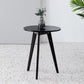 Contemporary Style Wooden Round Top Side Table 3 Legs End Table 19"L x 19"W x 24"H Black 1 Clearhalo 'Coffee & Accent Tables' 'End & Side Tables' 'end_side_tables' 'furn' 'furn_end_side_tables' 'Furniture' 'Living Room Furniture' 6397679